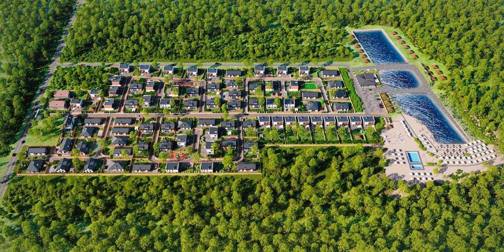 Дуплекс 107м2 - біля озера. Білогородка. Будинок котеджне містечко