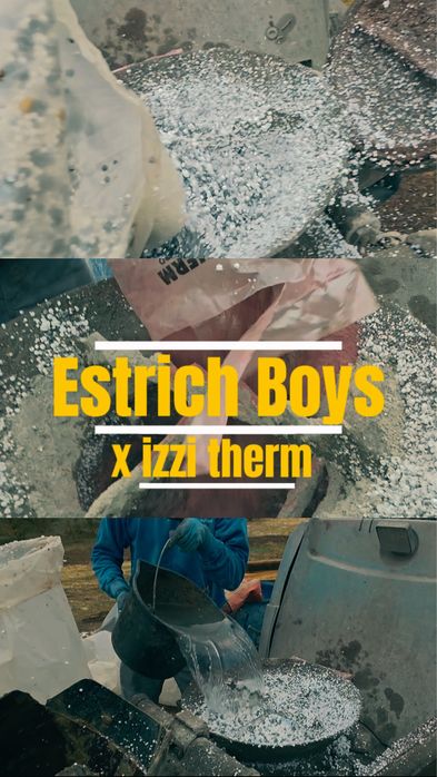 Posadzki jastrychowe, Styrobeton, Miksokret, Wylewka