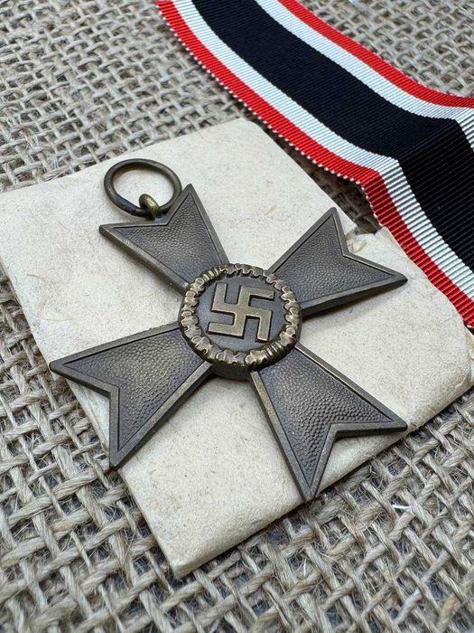 komplet krzyż KVK 1939 syg 1 Deschler Mint ww2 original