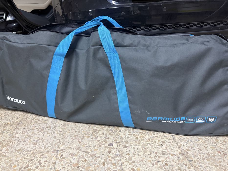 Mala tejadilho dobrável 340L mais barras de tejadilho