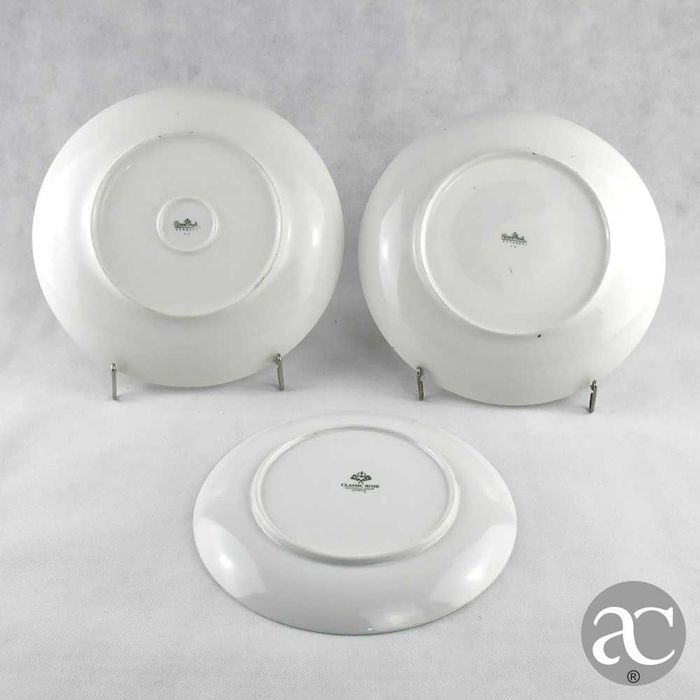 Conjunto de 3 pratos porcelana Alemã Rosenthal