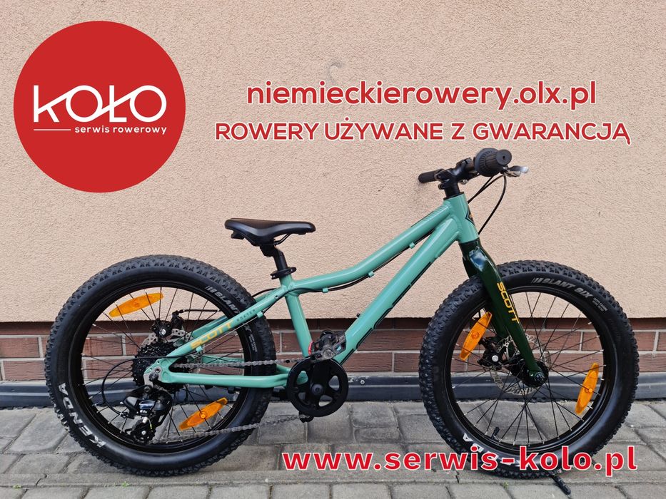Rower dziecięcy SCOTT koła 20 SHIMANO aluminium fv 24% okazja rabat po serwisie WYSYŁKA