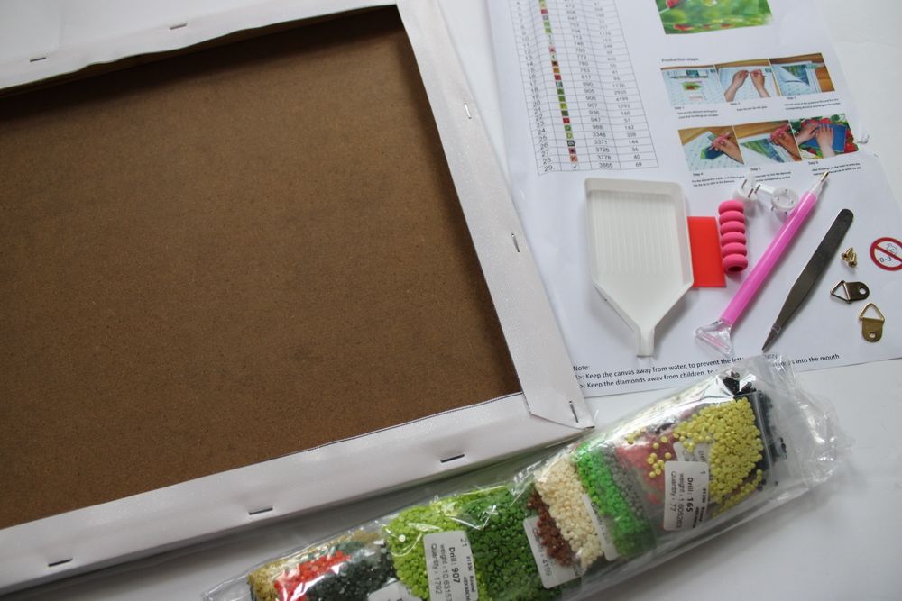 Haft diamentowy 40x50 obraz na ramie oko