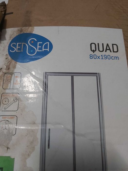 Porta em vidro para base de chuveiro