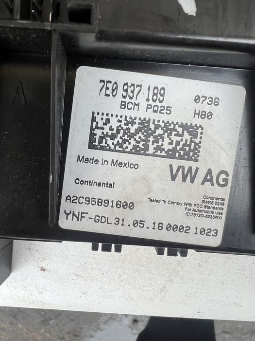 7E0937189 блок BCM Volkswagen Jetta 2011 - 2018