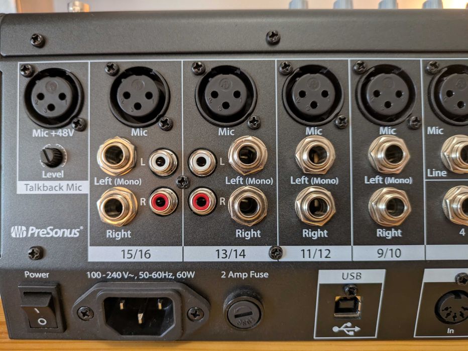 Presonus Studio Live 16.0.2 USB - Na caixa original - Mesa de mistura digital