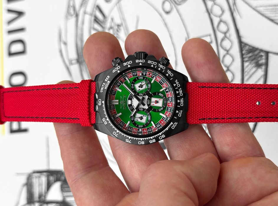 Годинник Invicta SPEEDWAY MONTECARLO 50518 Chronograph 40 мм. 100 MT.