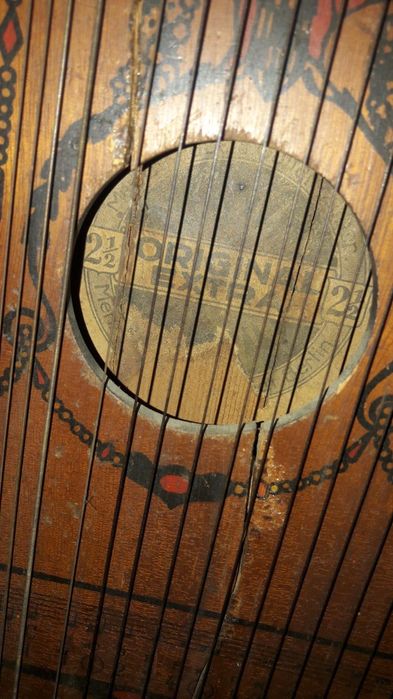 Stara niemiecka cytra Menzenhauer - wykonana w Berlinie