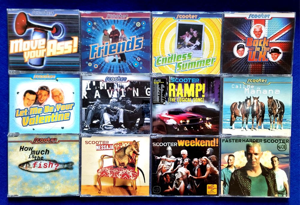 Фирменные CD Scooter Singles Eurodance Rave