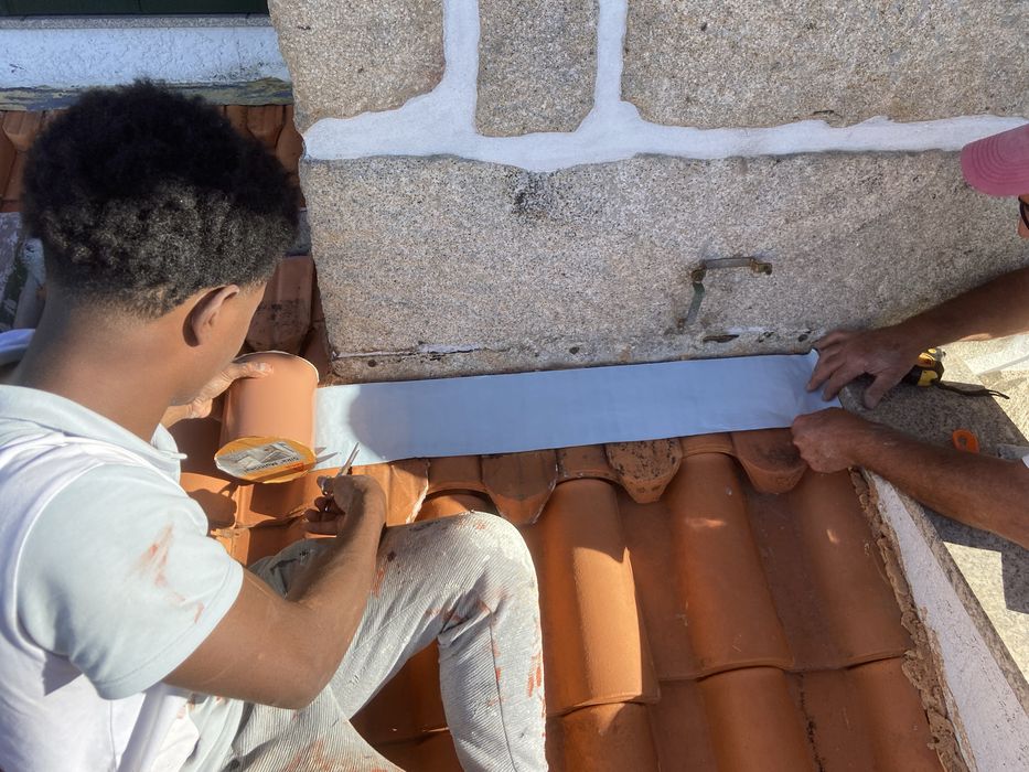 Pintara e lavagem de telhado