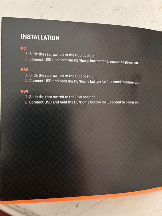 Comando com fio PS3/PS4/PC