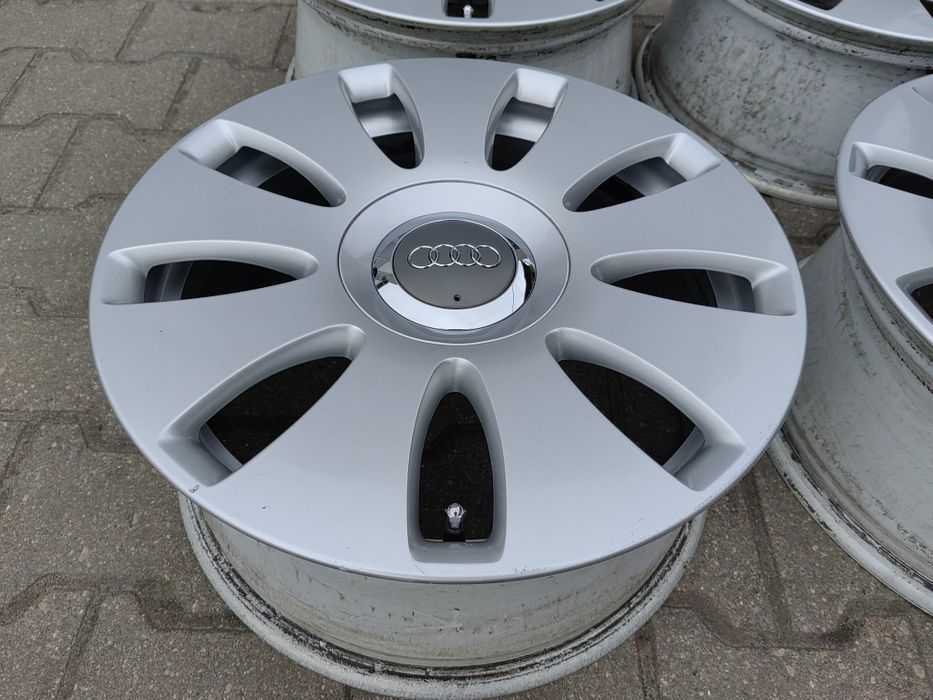 16" Audi A4 B5 B6 B7 8E0 Małysz Z kapslami S-Line VW Sharan Golf Gti Caddy Touran  Skoda Octavia Superb Eos OEM ORYGINAŁ Audi NR74