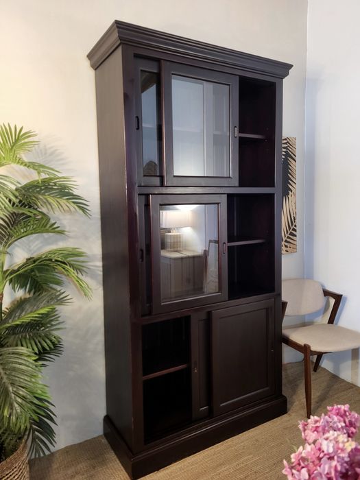 armario, vitrine, louceiro, estante, livreiro, rustico