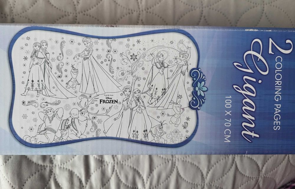 GIGA Kolorowanki Frozen (100 cm × 70 cm) Idealne na weekend! + Gratis