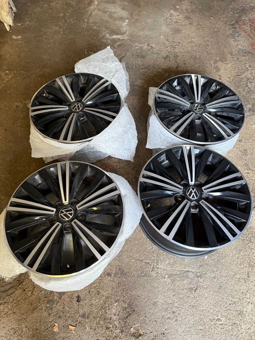 Oryginalne Felgi Aluminiowe VW 18" – 5x112 – Czarny Połysk + Polerka