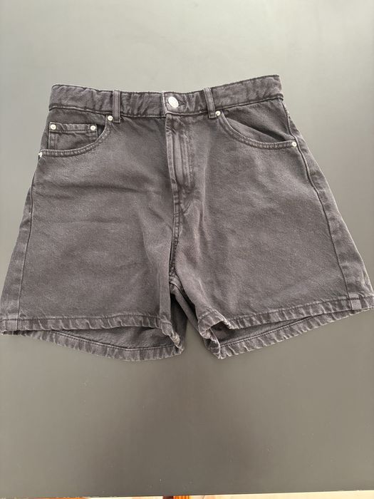 Calção de ganga preto