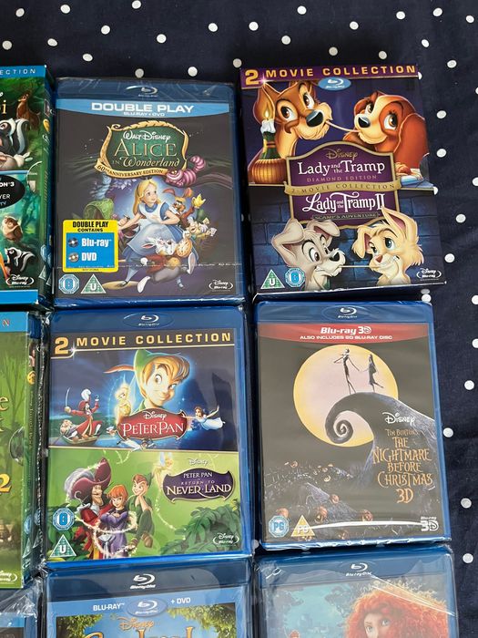 Disney/ Pixar Blu-Ray Bambi, Dumbo, Cinderela, Brave, Up, Rei Leão