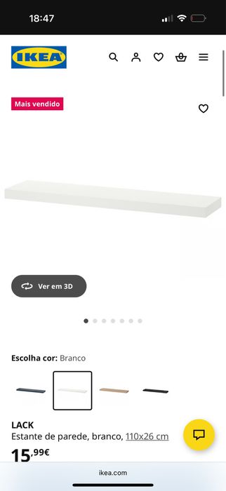 Vendo Prateleira Lack