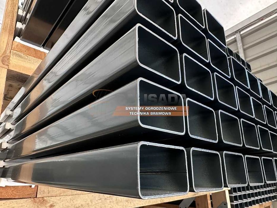 SŁUPKI OGRODZENIOWE 230 cm - SŁUPEK 60x40x1,5 mm - 2,3 m Ocynk + KOLOR