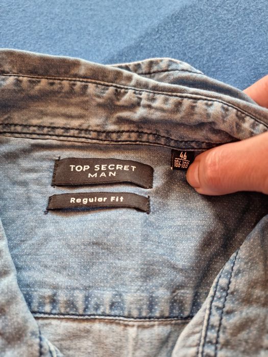 Koszula meska jeans Top sekret