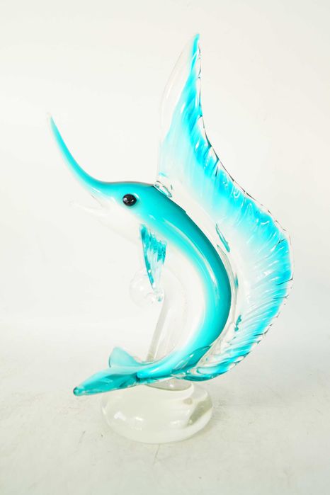 Figura szklana murano style RYBA rybka duża piękna