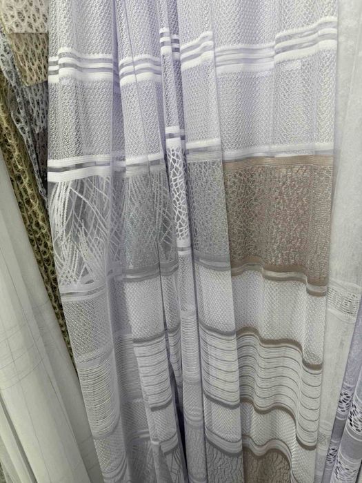 Тюль штори жакард турция китай фатин бамбук батист льон шифон