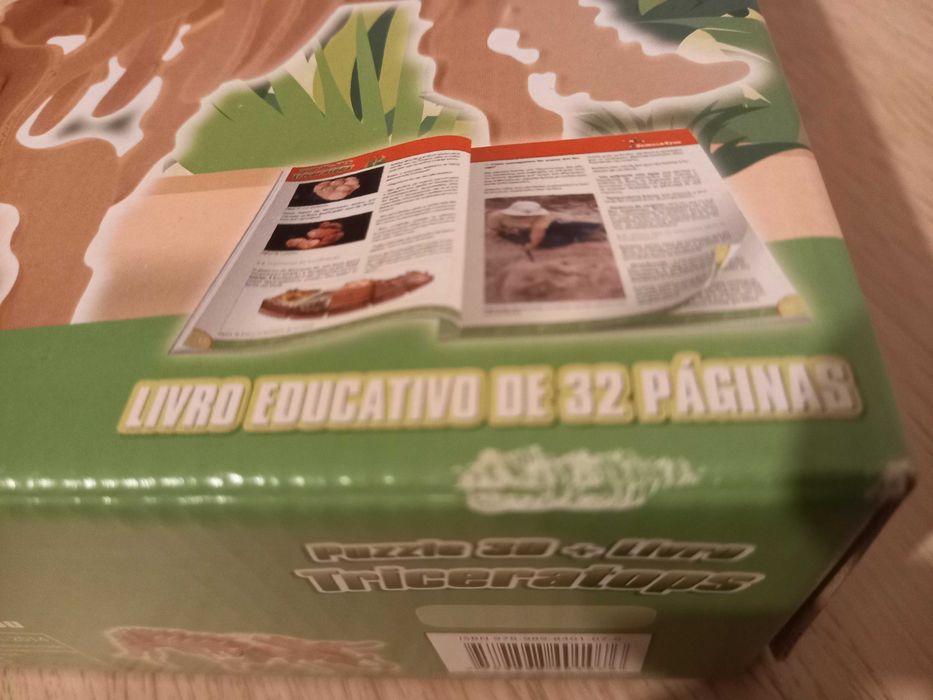 Puzzle 3 D Triceratops - 17 peças - Novo