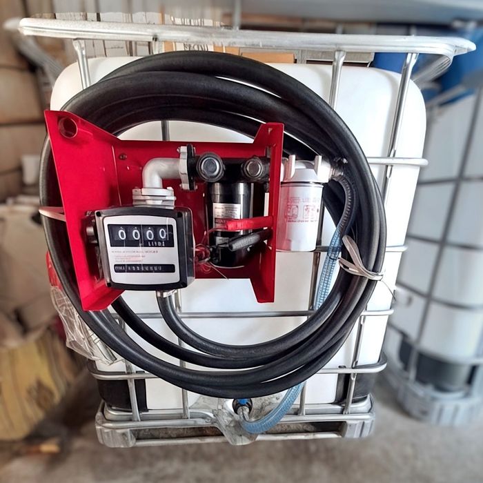 Міні АЗС, єврокуб, насос для дизеля 12 вольт заправна станція дизельна