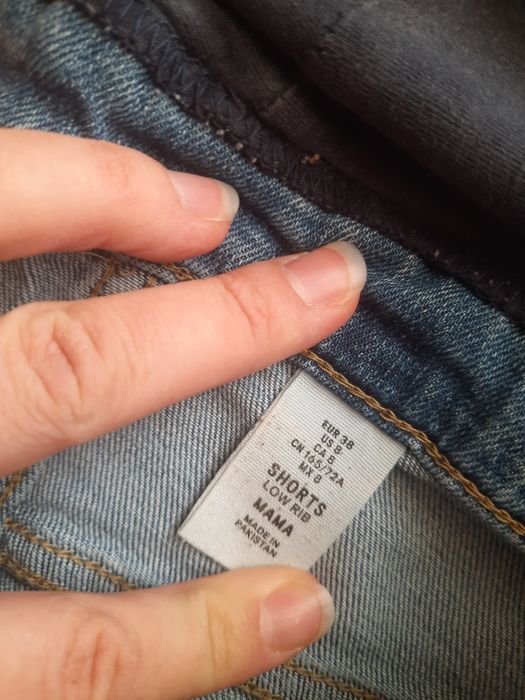Ciążowe jenasowe spodenki H&M 38