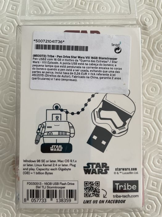 Pendrive 16Gigas STAR WARS (colecionadores)