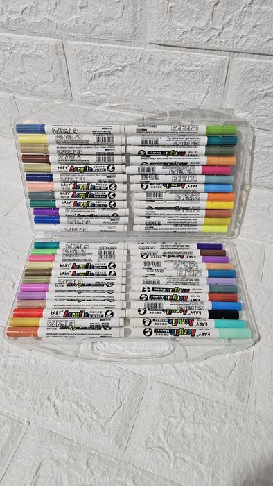 Акрилові маркери, акриловые маркера, акриловые, набір маркерів, акрил