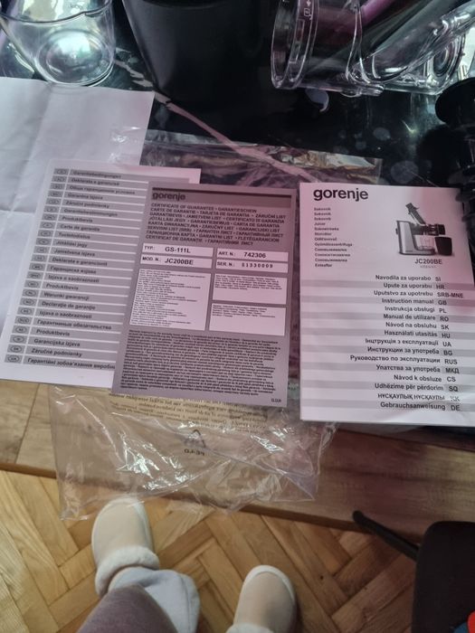 Продається соковижималка шнекова Gorenje JC 200BE