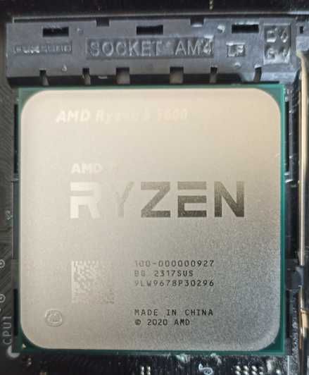 Процессор AMD Ryzen 5 5600, новый, 6 ядер и 12 потоков, на гарантии