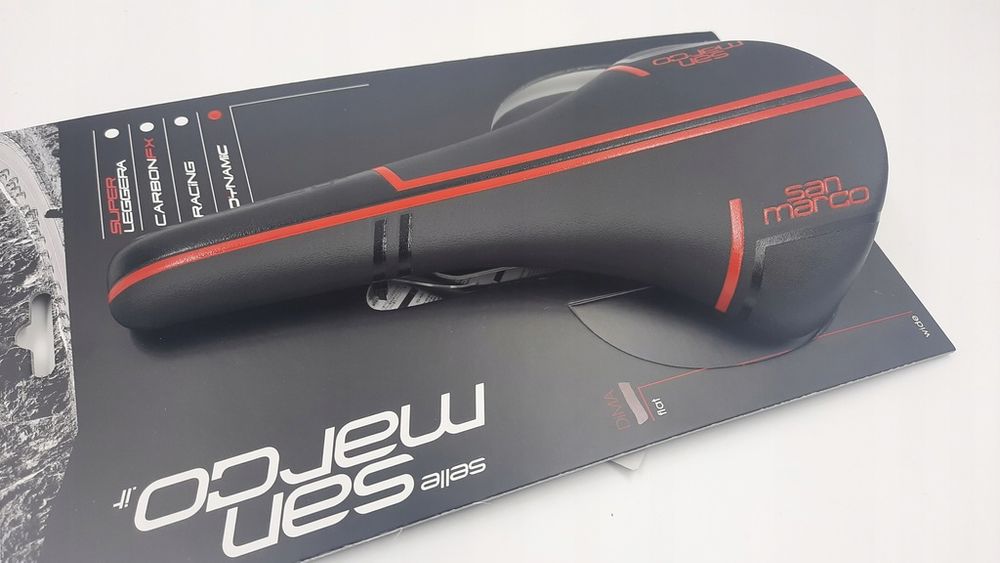 Siodełko San Marco Regale Dynamic Racing Wide 148x278mm 199g, nowe