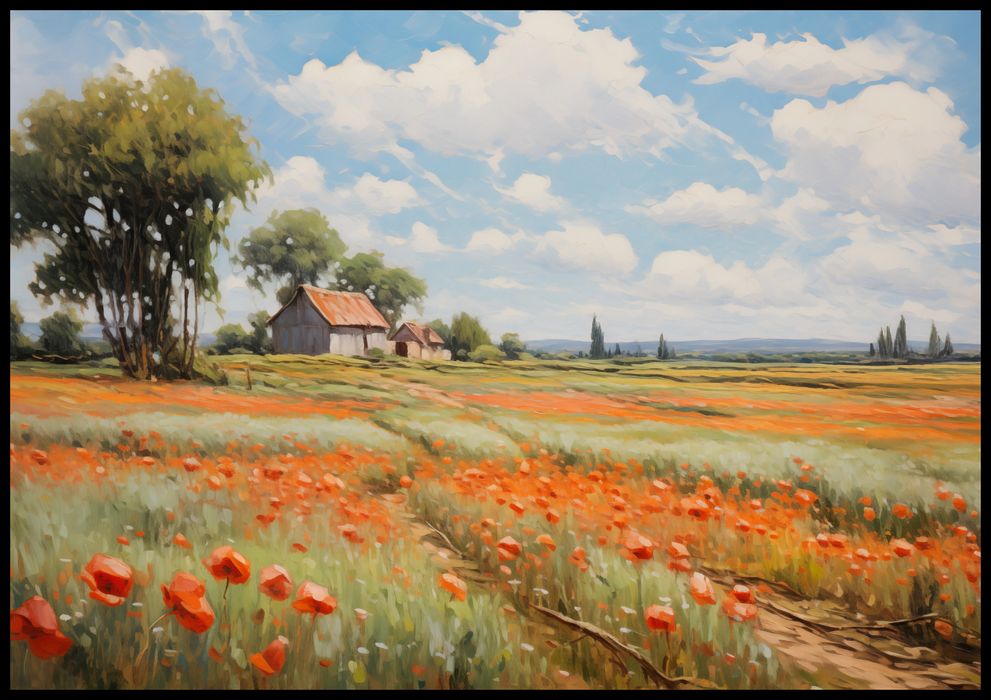 Plakat 100x70cm Szeptające Makowe Pola