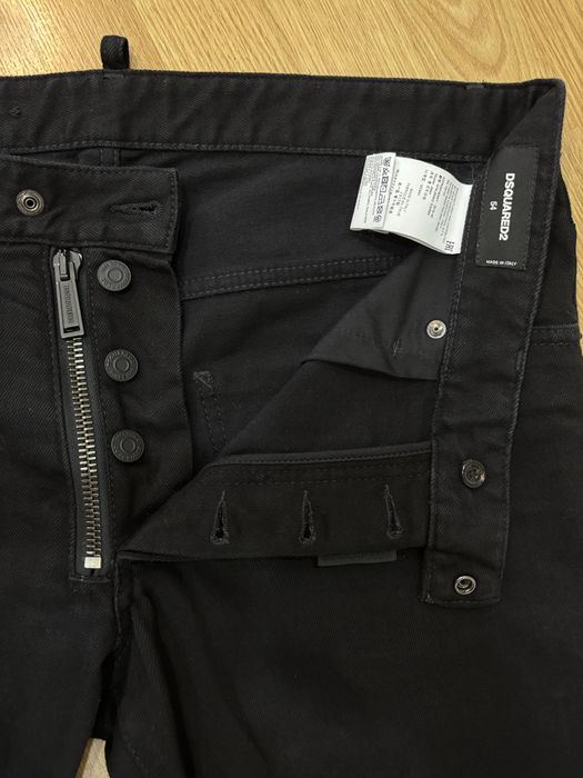 Джинсы DSQUARED2 54 размер черные cotton