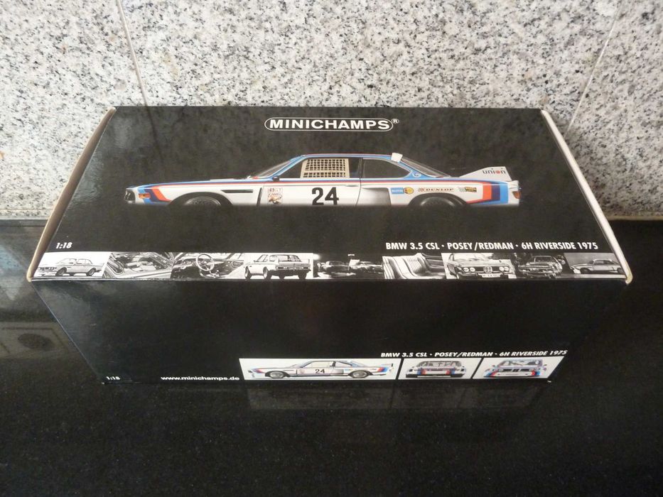 1:18 Minichamps, BMW 3.5 CSL, Posey/Redman, 6H Riverside 1975