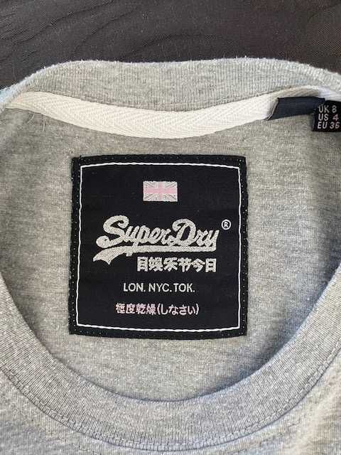 T-shirt Superdry - szary - stan bdb