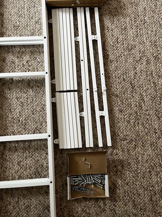 Jysk regał ekspozytor loft skandynawski  mebel TRAPPEDAL  7 półek ciepły dąb biały