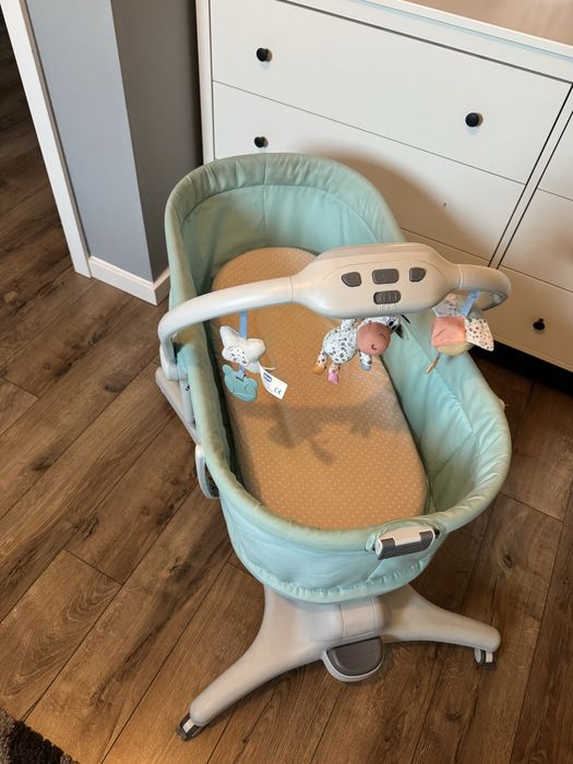 Chicco, Baby Hug 4in1, kołyska, leżaczek, krzesełko, Aquarelle