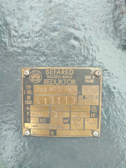 Reduktor-przekładnia BEFARED 2KA 400.01