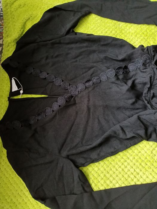 Kombinezon damski elegancki czarny Vila M 38