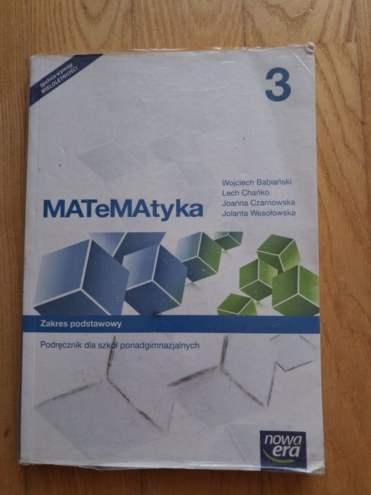 Matematyka 3 zakres podstawowy Nowa Era