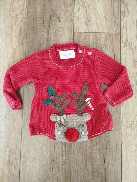 Sweterek świąteczny niemowlęcy  r.68