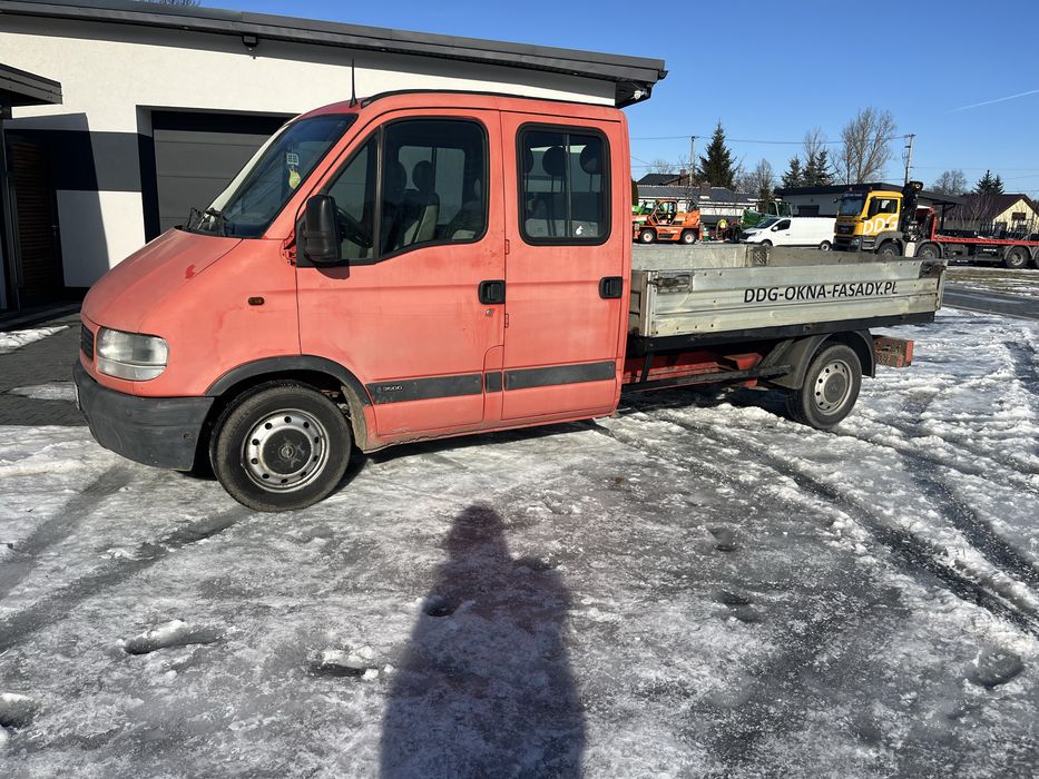 Movano 2002r. 2.5 DTI 115 km doka brygadówka dubel kabina