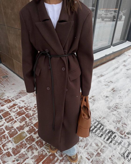 Пальто кашемірове жіноче тепле модне класичне 42 50  беж сірий