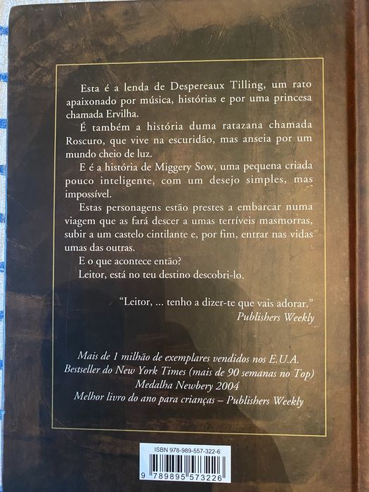 Livro A lenda de Despereaux