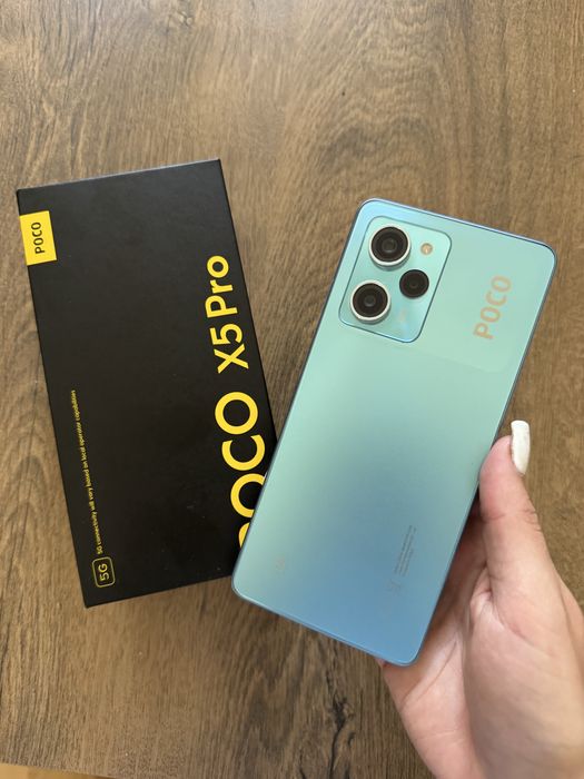 Smartfon POCO X5 Pro 5G – 8/256GB – Niebieski– Komplet