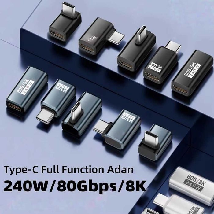 USB-C 90° переходник угловой‼️240W PD 8K60Hz‼️