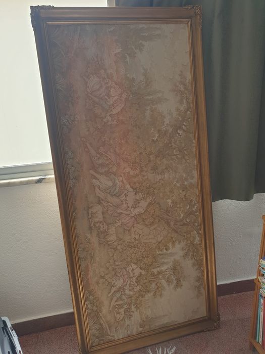 Quadro com tapeçaria vintage